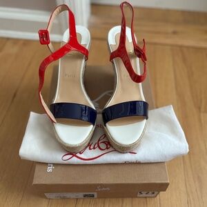 CHRISTIAN LOUBOUTIN PATENT LEATHER 120 SPACHICA